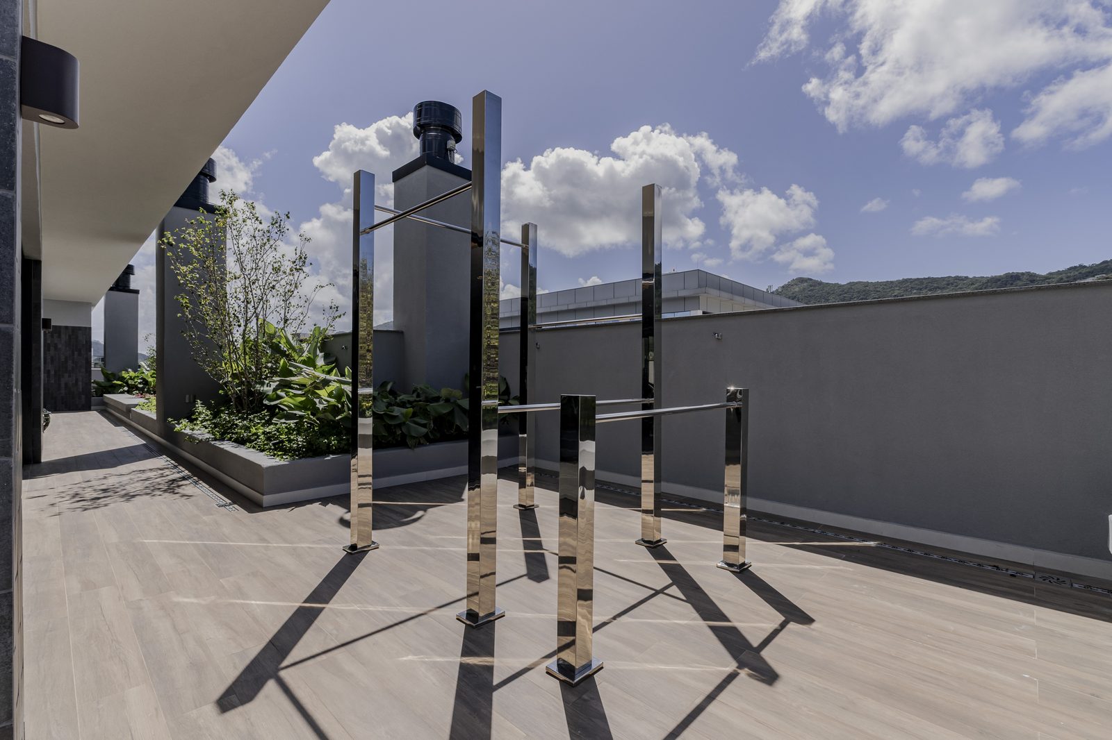 Espaço fitness externo Unna Residence